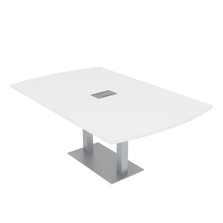 Skutchi Designs 45.25 in W, 71.5 in L, 29 in H, Engineered Wood Top, White HAR-AREC-46X72-DOU-ELEC-XD09